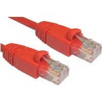 Cables Direct 3m Cat5e networking cable Red U/UTP (UTP)