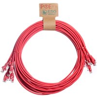 Cablenet 3m Cat6 RJ45 Red U/UTP LSOH 24AWG Snagless Booted Patch Lead