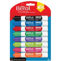 Berol D/WIPE BULLET MARKER ASST PK8
