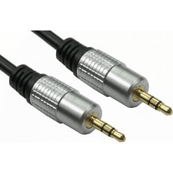 Cables Direct NL2TTMM-10 Audio Cable 10 M 3.5Mm Black. Silver