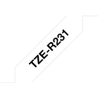 PcHubUK Get 17% Discount on Brother TZER231 DirectLabel 12mm Black on White Textiles