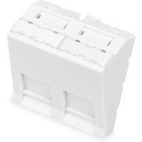Digitus Front panel. 2-port. 45 x 45 mm. angled. for frame DN-93802-5