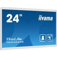 iiyama TW2424AS-W1 Signage Display Digital signage flat panel 60.5 cm (23.8") Wi-Fi 250 cd/m 4K Ultra HD Black Touchscreen Built-in processor Android 24/7