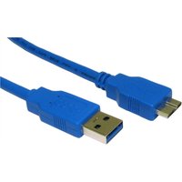 Cables Direct USB3-MICROB-BL USB cable 2 m USB 3.2 Gen 1 (3.1 Gen 1) U