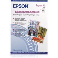 Epson WaterColor Paper - Radiant White. DIN A3+. 190g/m². 20 Sheets