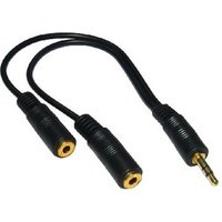 Cables Direct 3.5mm 0.2m audio cable Black