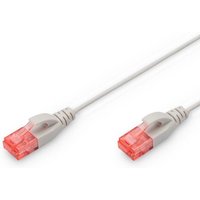 FDL SLIM 2M CAT.6 UTP LSZH PATCH CABLE - GREY (SNAGPROOF)
