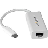 StarTech.com USB-C to Gigabit Ethernet Adapter. White. Thunderbolt 3 C