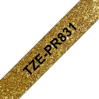 Brother TZE-PR831 DirectLabel black on gold 12mm x 8m for Brother P-To