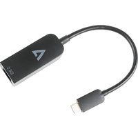 V7 2.5G Ethernet Adapter USB-C Male to RJ45 Female Black
