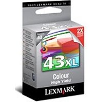 Lexmark 18YX143BL/43XL Printhead cartridge color high-capacity Blister