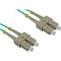 Cables Direct CDL 1MTR SC-SC 50/125OM3 AQUA