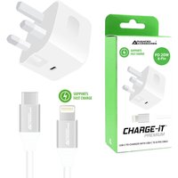 AdvancedAccessories CHARGE-iT 20W Mains Charger with 1 Metre USB-C to