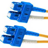 Cablenet 2m OS2 9/125 SC-SC Duplex Yellow LSOH Fibre Patch Lead