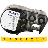 Brady M4C-500-595-YL-BK printer label Black. Yellow Self-adhesive prin