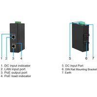 Microconnect POEINJ-30W-IND PoE adapter