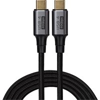 Maplin USB-C to USB-C Cable Braided V4.0 40Gbps 100W PD 8K@60Hz Charge