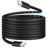 LogiLink USB 2.0 Type-C cable. C/M to C/M. magnetic. 100W. nylon. blac