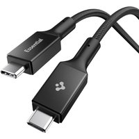 Spigen EB24015CC USB cable USB4 Gen 3x2 1.5 m USB C 40 Gbit/s 240 W Bl