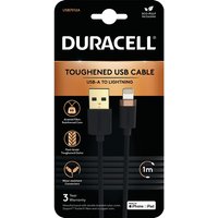 Duracell USB7012A lightning cable 1 m Black