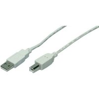 LogiLink 1.8m USB 2.0 USB cable USB A USB B Grey