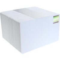 Digital ID Blank White Plastic Cards with Gold Holopatch (Pack of 100)