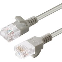 Microconnect U/UTP CAT6A Slim 20M Grey networking cable U/UTP (UTP)
