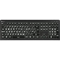 Logickeyboard LKB-LPWB-A2PC-UK keyboard Office USB QWERTY English Blac