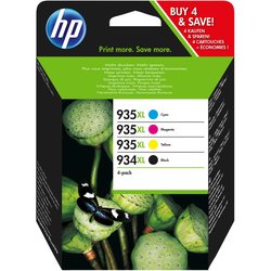 Hp X4E14AE/934XL/935 Ink Cartridge Multi Pack Bk.C.M.Y 1000Pg + 3X825P