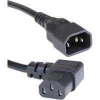 2m IEC C14 Right Angle IEC C13 PVC 1.0mm Power Leads