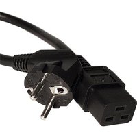 PcHubUK Enjoy 19% Discount on 25m Right Angle Schuko IEC C19 Black Power Lead