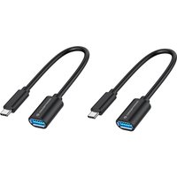 Conceptronic ABBY11B USB-C to USB-A OTG Adapter 2-Pack. 20cm