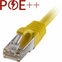 Cablenet 20m Cat6a RJ45 Yellow S/FTP LSOH 26AWG Snagless Booted Patch