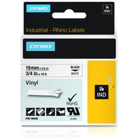 Dymo 18445/S0718620 Ribbon Vinyl black on white 19mm x 5.5m for Dymo R
