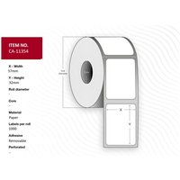 Capture CA-11354 printer label White Self-adhesive printer label