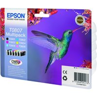 Epson C13T08074011/T0807 Ink cartridge multi pack Bk.C.M.Y.LC.LM. 6x22
