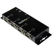 StarTech.com 4 Port USB to DB9 RS232 Serial Adapter Hub – Industrial D