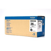 Brother HG-261V5 DirectLabel black on white Laminat 36mm x 8m Pack=5 f