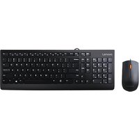 Lenovo 300 keyboard Mouse included Universal USB QWERTY US English Bla