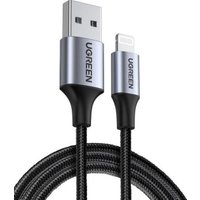 Ugreen UG-60156 1 m Black. Silver