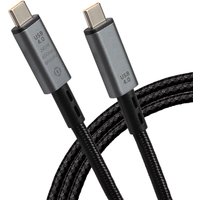 Maplin USB-C to USB-C Cable Braided V4.0 40Gbps 240W PD 8K@60Hz Charge