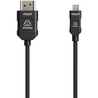 Atomos 4K60p HDMI Silicon Cable – Micro to Full HDMI – 45cm