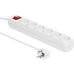 Microconnect GRU006W Power Extension 1.8 M 6 Ac Outlet(S) Indoor White