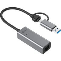 i-tec Metal USB-C/USB-A 2.5Gbps Ethernet Adapter