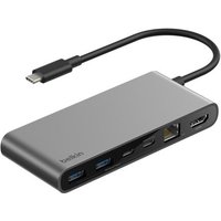 Belkin INC024HQSGY interface hub USB Type-C 10000 Mbit/s Grey