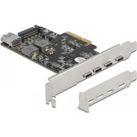 DeLOCK PCI Express x4 Card to 4 x USB Type-C + 1 x USB Type-A - SuperS