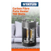 STATUS 700W Carbon Fibre Element Patio Heater