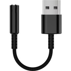 Equip 147945 Audio Cable 0.15 M 3.5Mm Usb Type-A Black