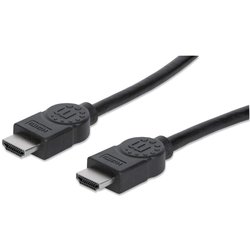 Manhattan HDMI Cable. 4K@30Hz (High Speed). 15m. Male to Male. Black.