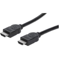 Manhattan HDMI Cable. 1080p@60Hz (High Speed). 10m. Male to Male. Blac